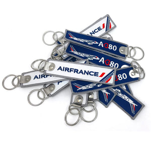 Airline Embroidered Keyrings