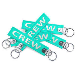 Crew Embroidered Keyrings