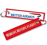 British Airways Remove Before Flight Keyring