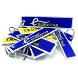 Eurostar Crew Embroidered Keyring (Old Logo)