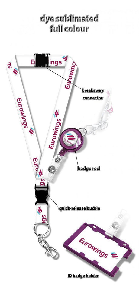 Eurowings Logo Lanyard Set