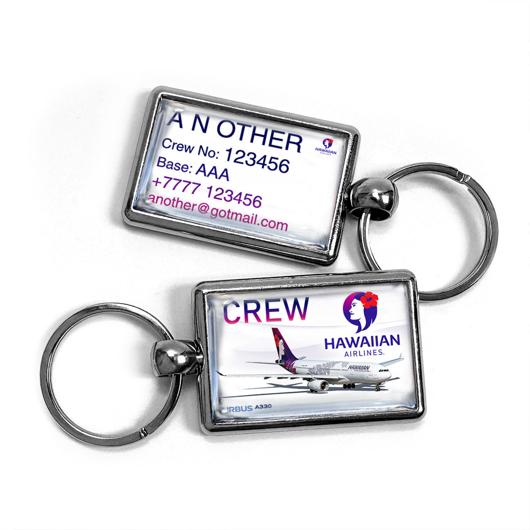 Hawaiian Airlines A330 Metal Keyring