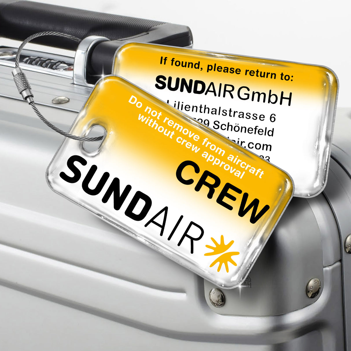 Sundair Official Crew Tag