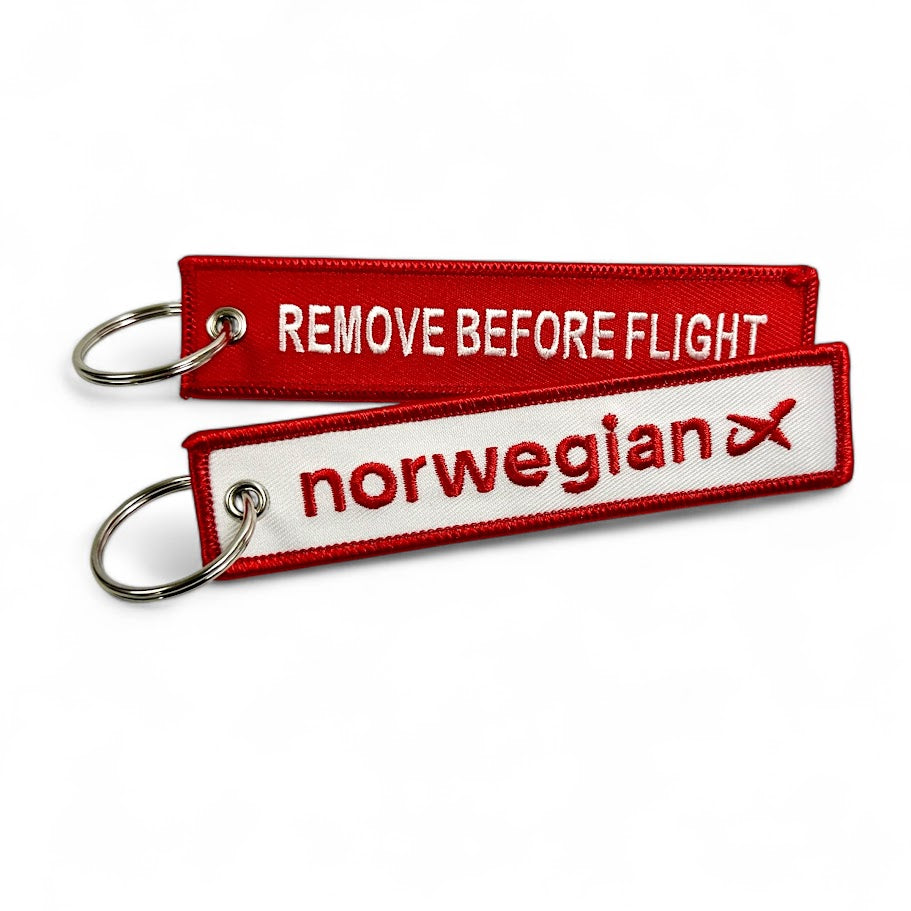 Norwegian Airlines Remove Before Flight Keyring