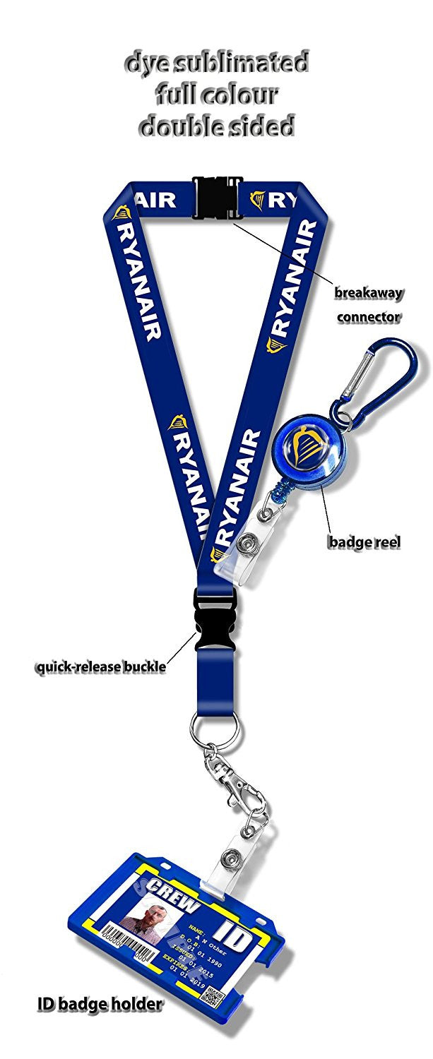 Ryanair Logo (Dye Sublimation Lanyard)