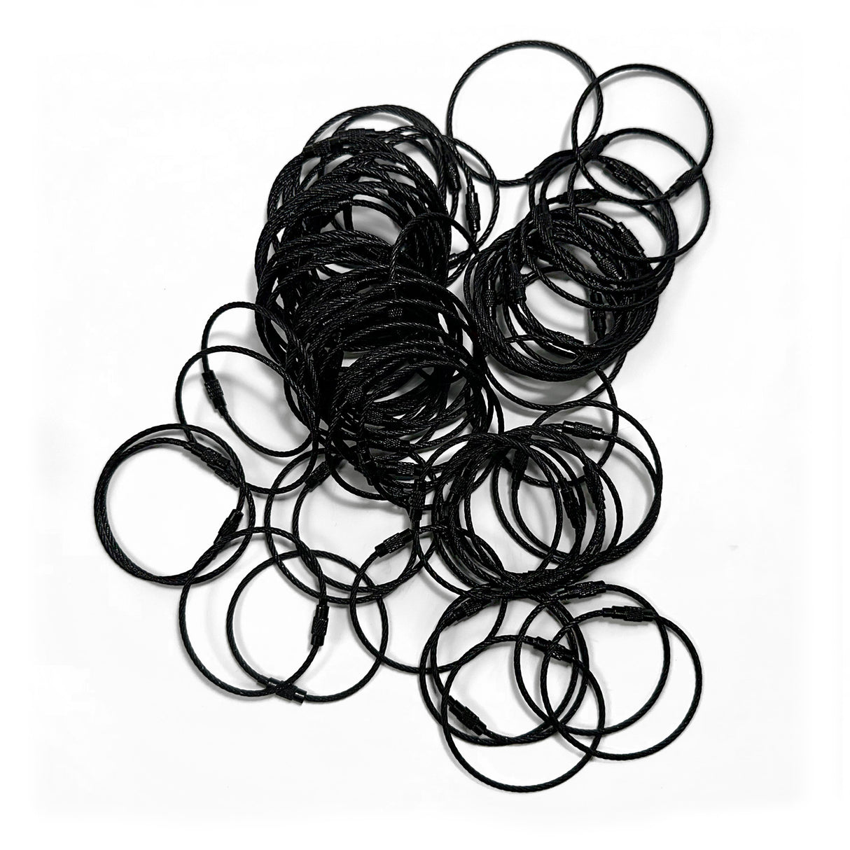 Steel Cable Loops-BLACK