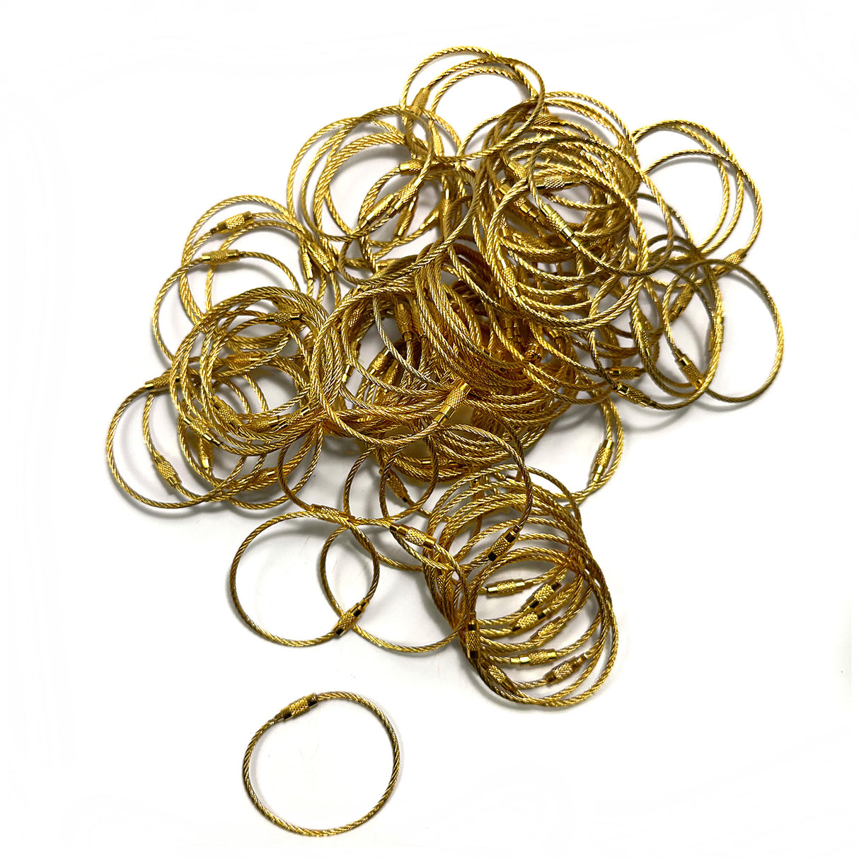 Steel Cable Loops-GOLD