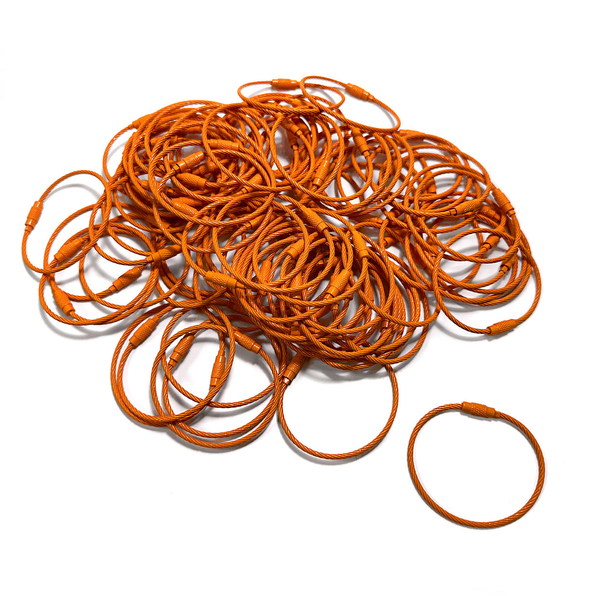 Steel Cable Loops-Orange