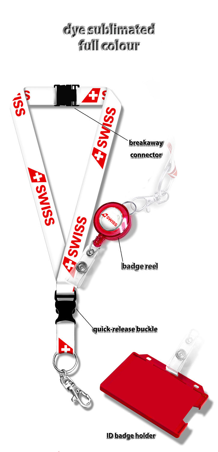 Swiss Air Logo Lanyard