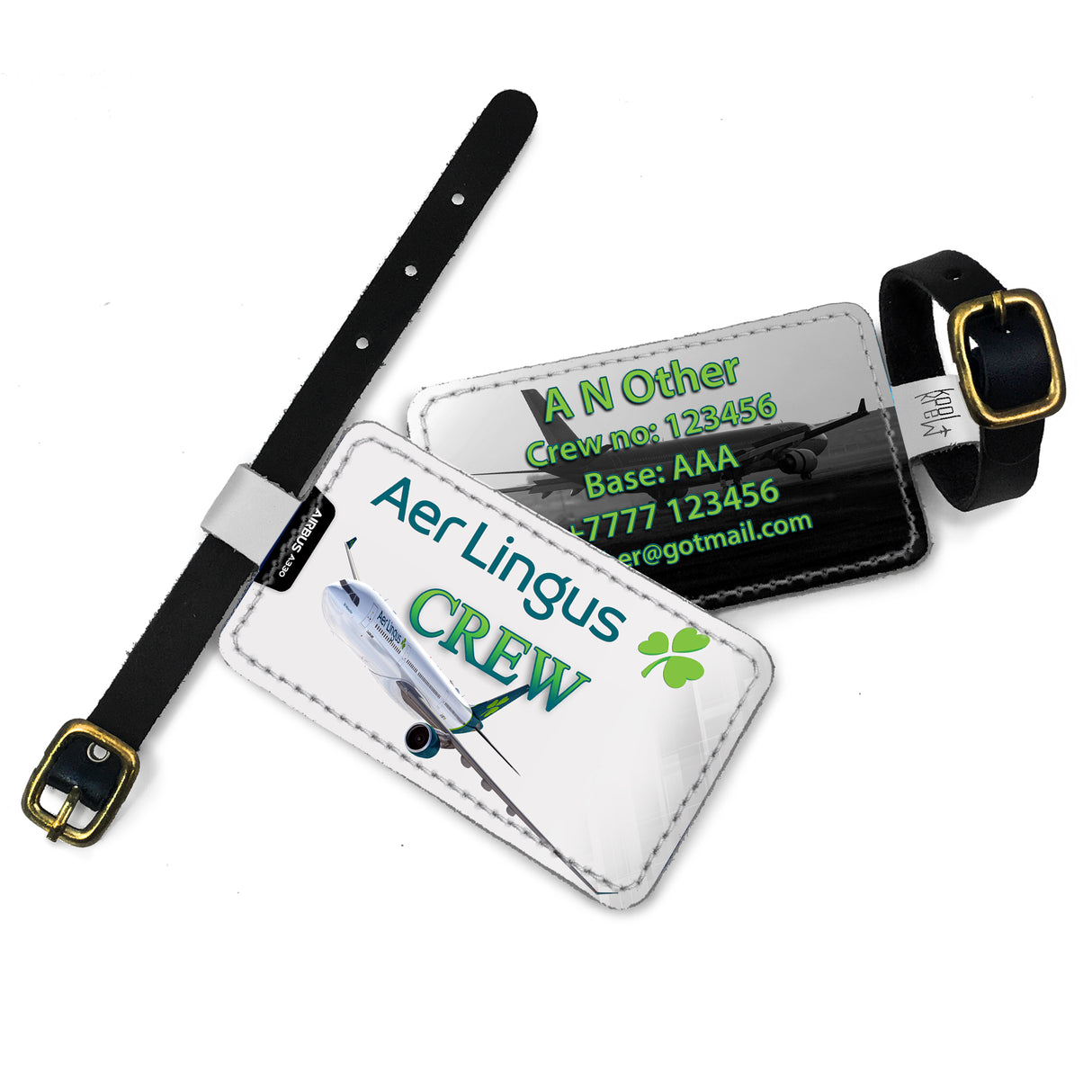 Aer Lingus A330 White Luggage Tag