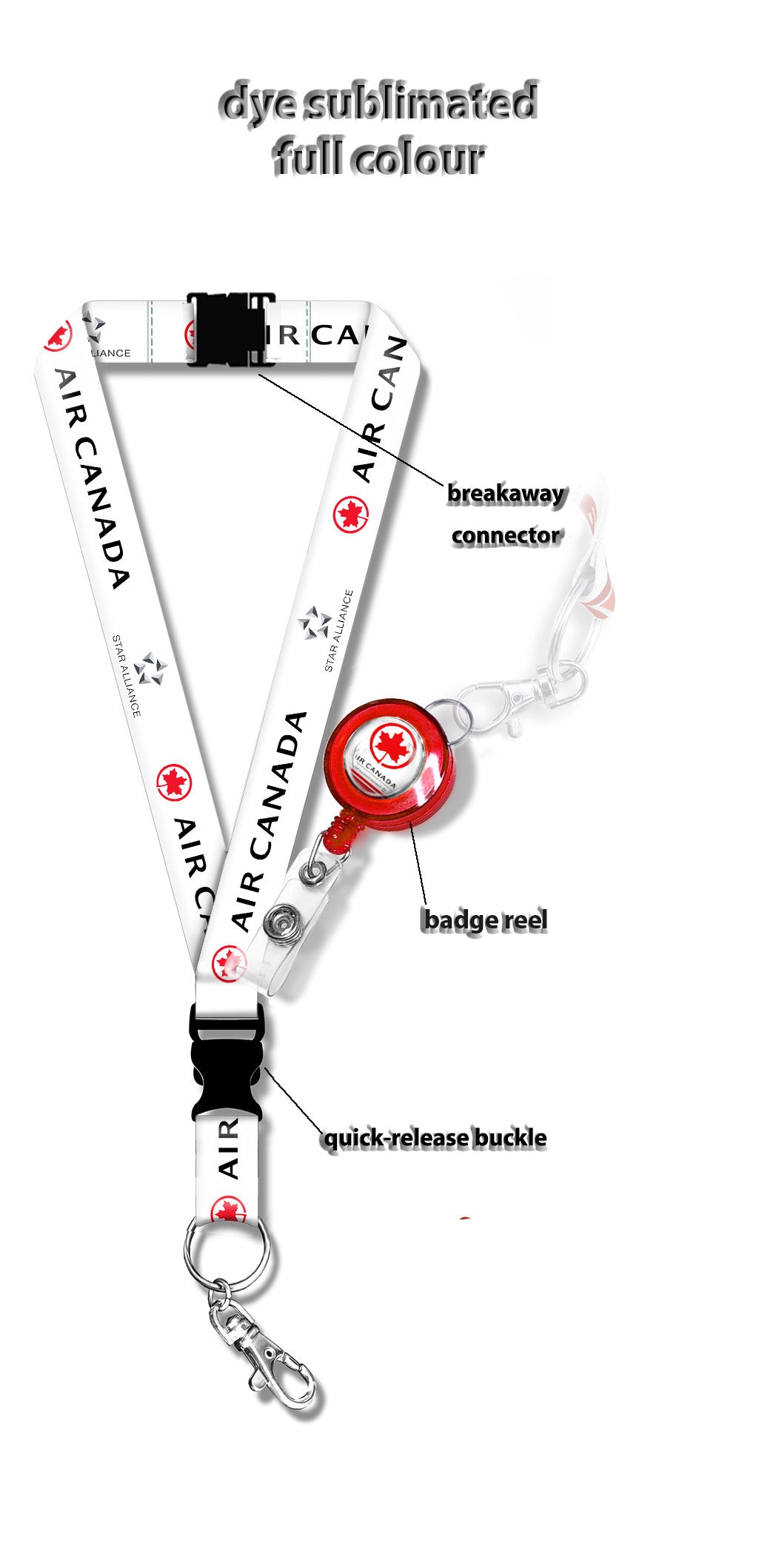 Air Canada Logo Lanyard