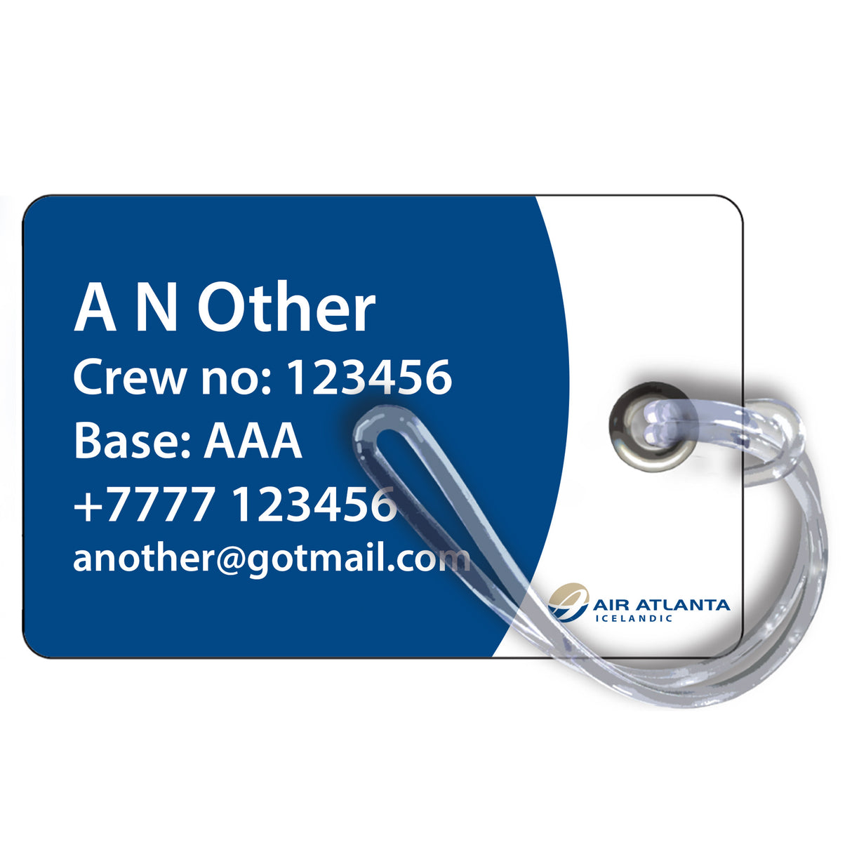 Air Atlanta Logo 3D Luggage Tag