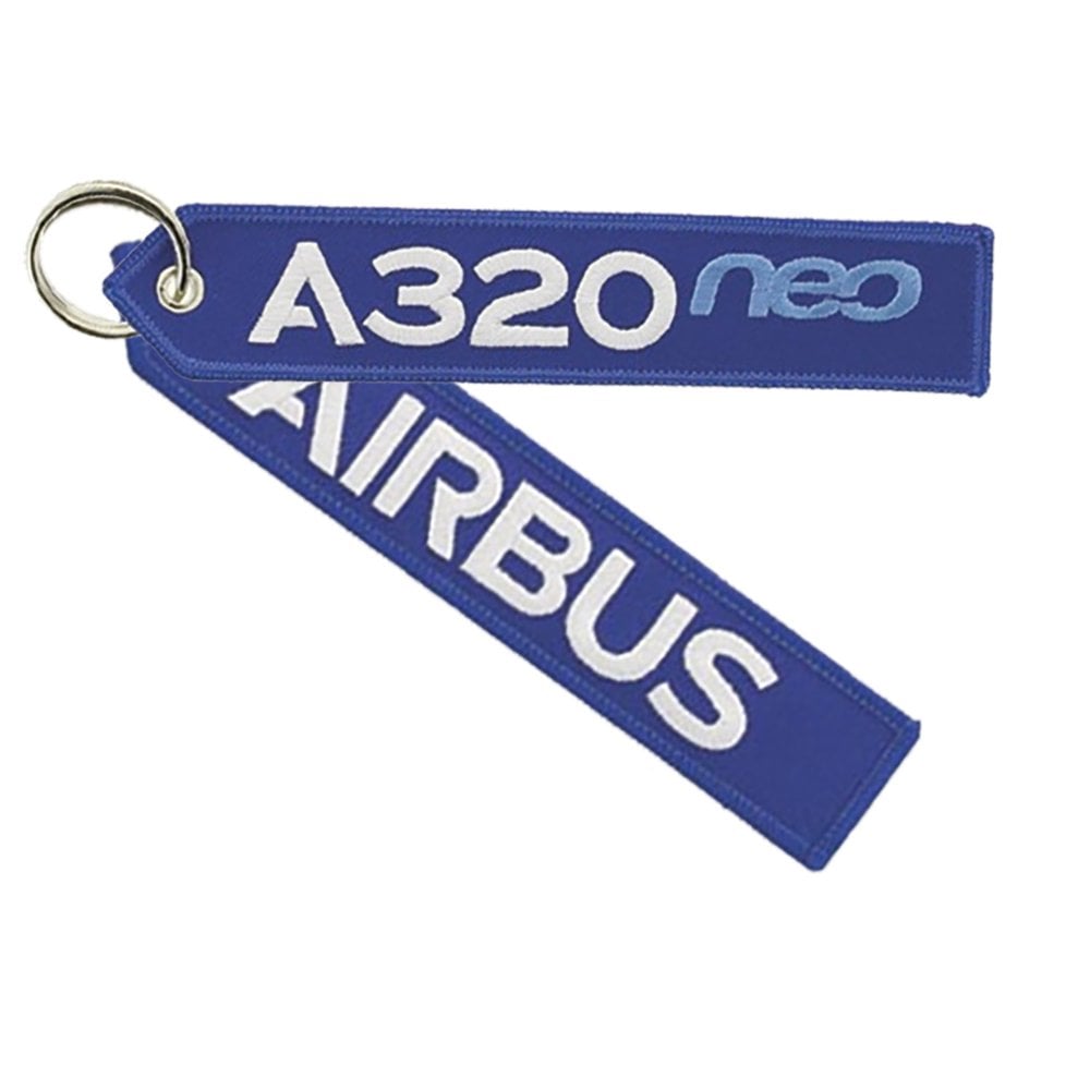 A320neo Embroidered Keyring