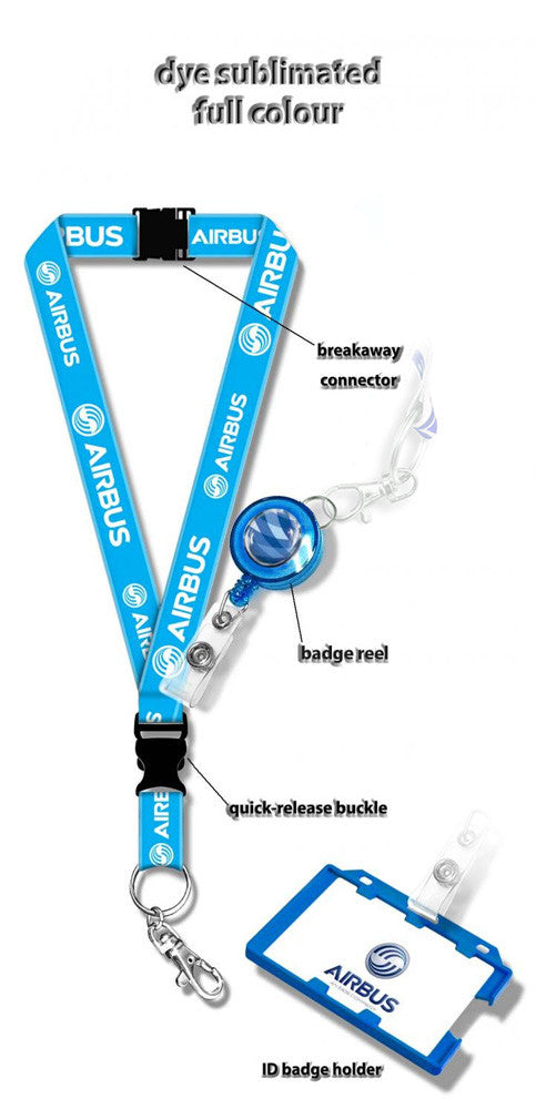 Airbus Logo Dye Sublimation Lanyard