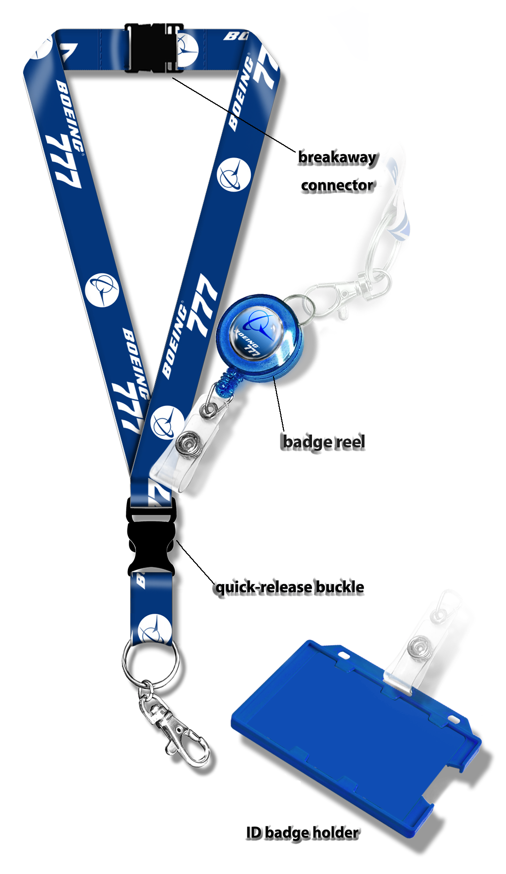 Boeing B777 Logo Lanyard