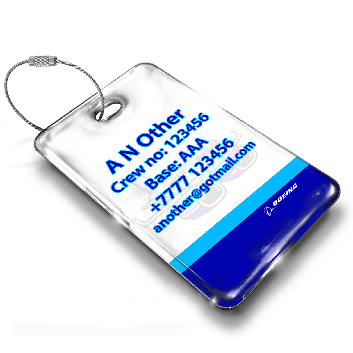 Boeing B737 Pudgy Tag luggage tag