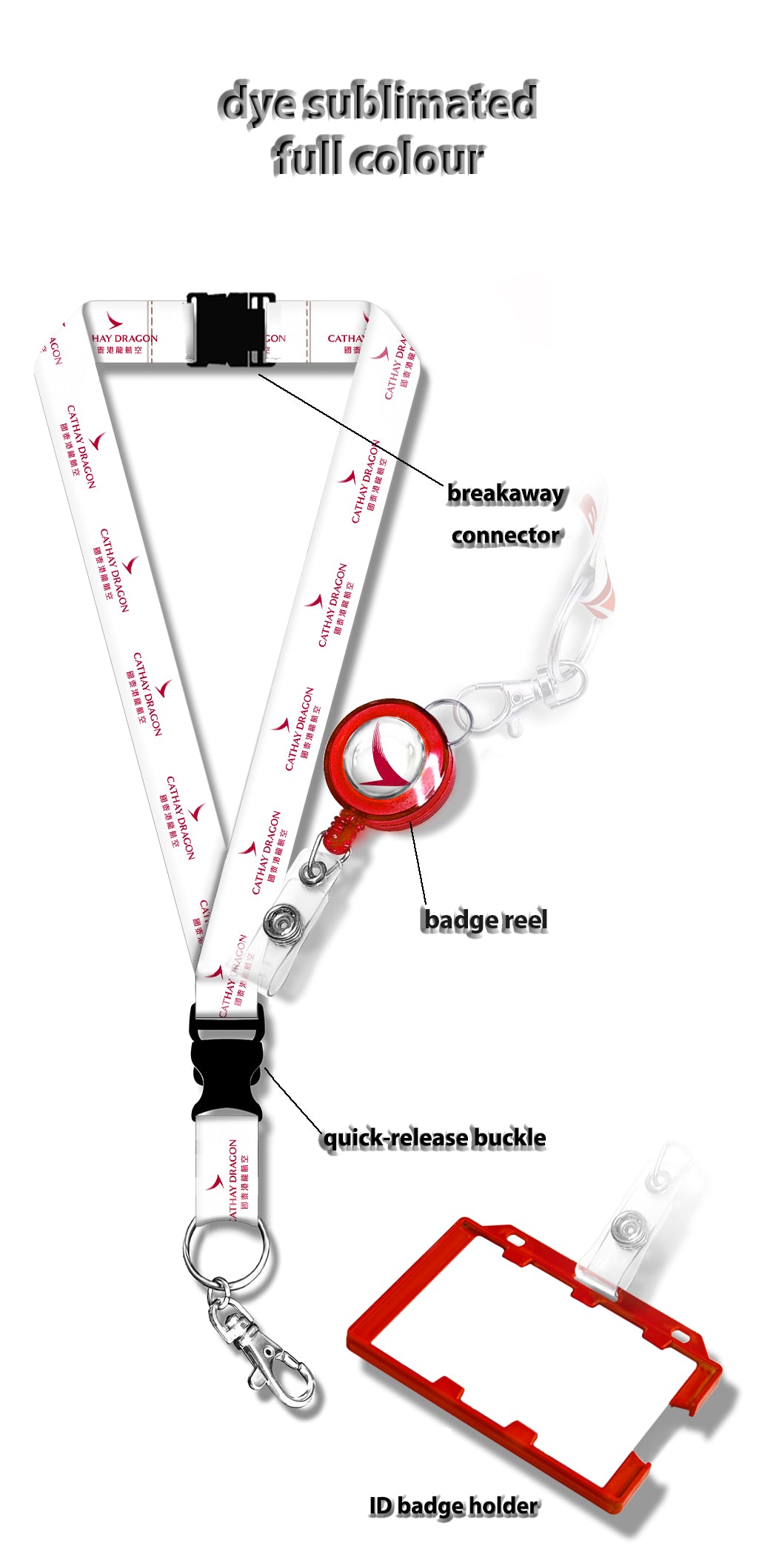 Cathay Dragon Logo Lanyard