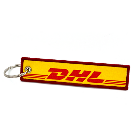 DHL-Remove Before Flight Woven Keyring