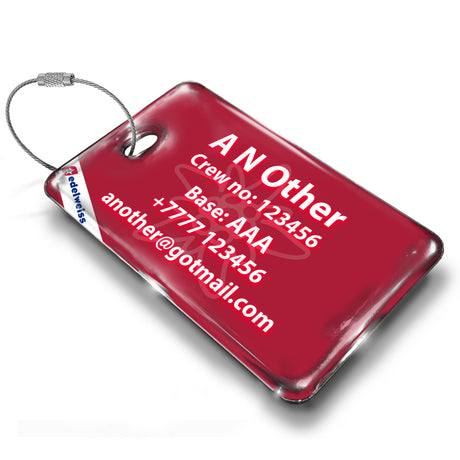 Edelweiss Air A340 Luggage Tag