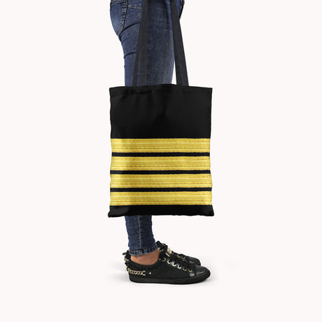 Pilot 4 Bars Theme Canvas Bag