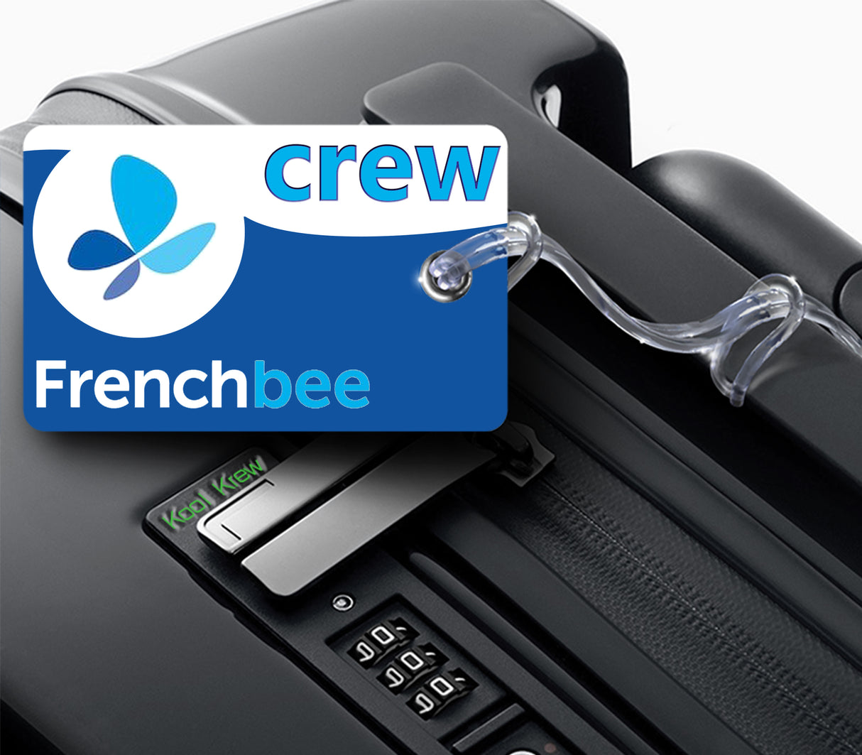 French Bee Logo Luggage Tag