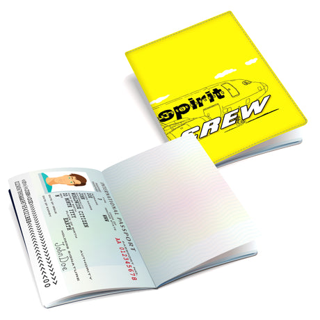 Spirit Airlines New Logo CREW -Passport Cover