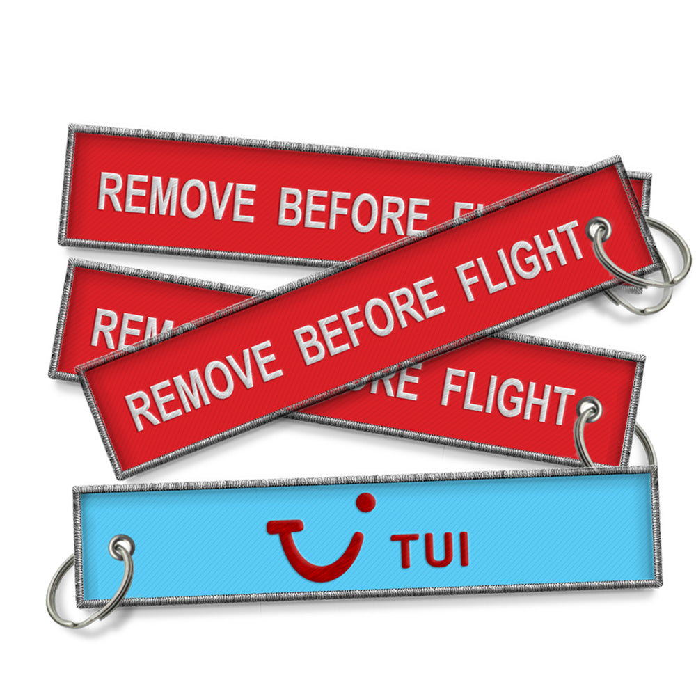 Remove Before Flight Keychain Custom