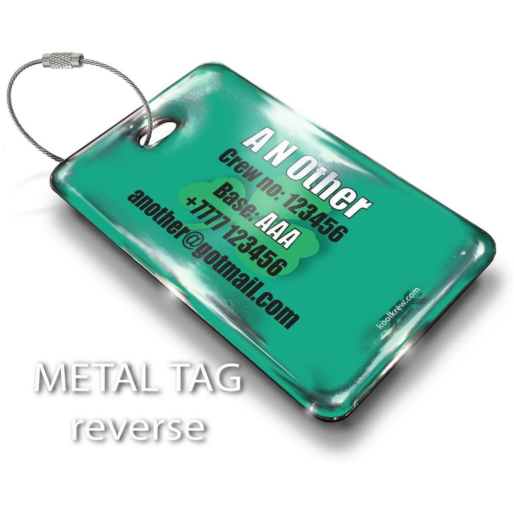 Aer Lingus Landscape GREEN Luggage Tag