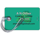 Aer Lingus Landscape GREEN Luggage Tag