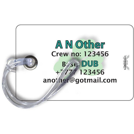 Aer Lingus Landscape White Luggage Tag