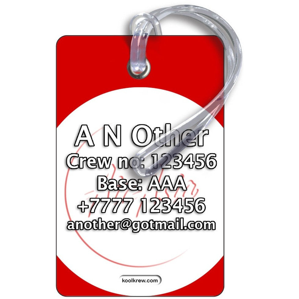 Air Asia Logo Portrait Luggage Tag