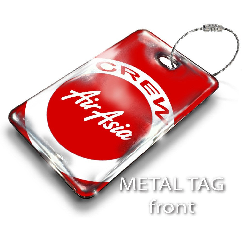 Air Asia Logo Portrait Luggage Tag