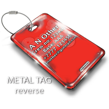 Air Asia Portrait RED 1 Luggage Tag