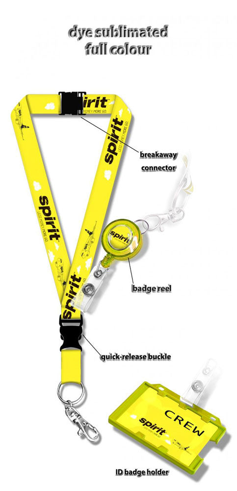 Spirit Airlines Logo Lanyard