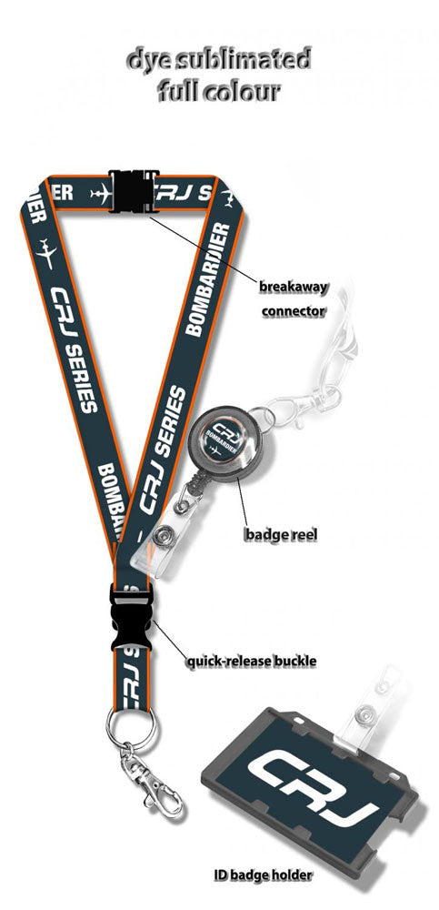 Bombardier CRJ Logo Lanyard