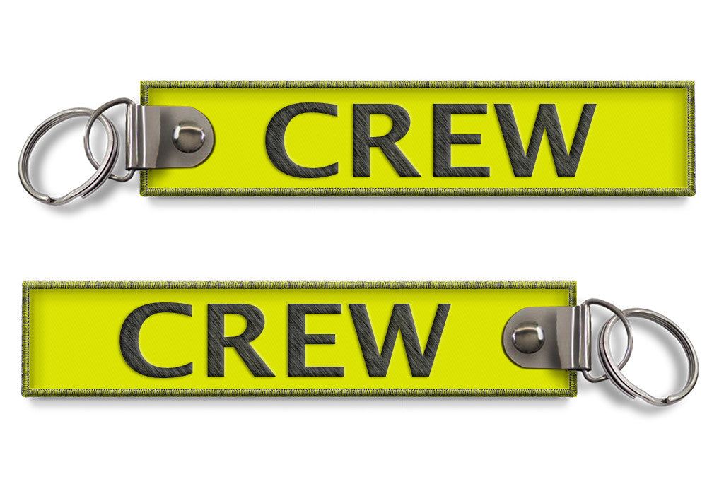 CREW-BagTag Yellow (BUCKLE)