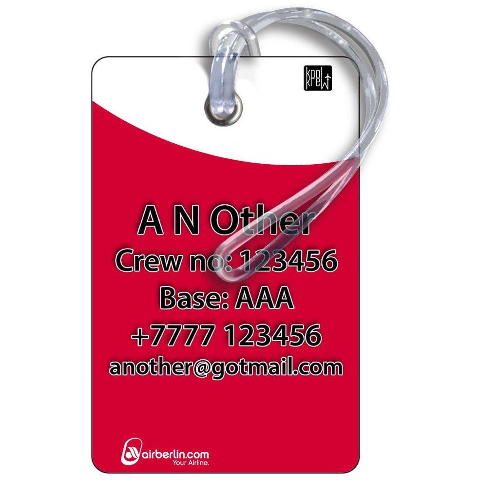 Air Berlin A330 Portrait Luggage Tag