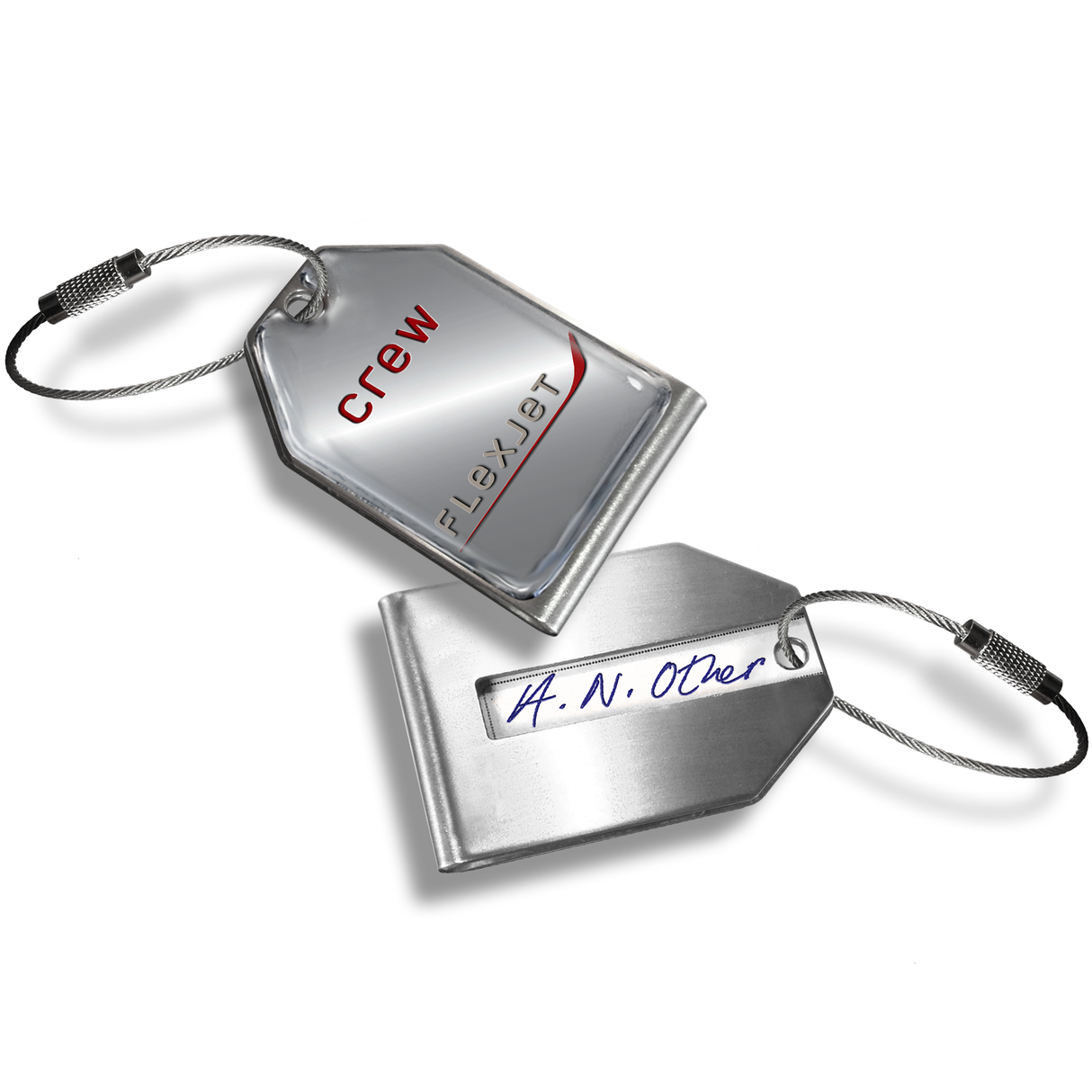 Flexjet Logo Steel Tag