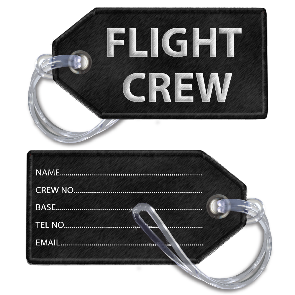 FLIGHT CREW-BagTag(BLACK)