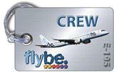 Flybe E195-Silver Background