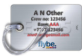 Flybe E195-Silver Background