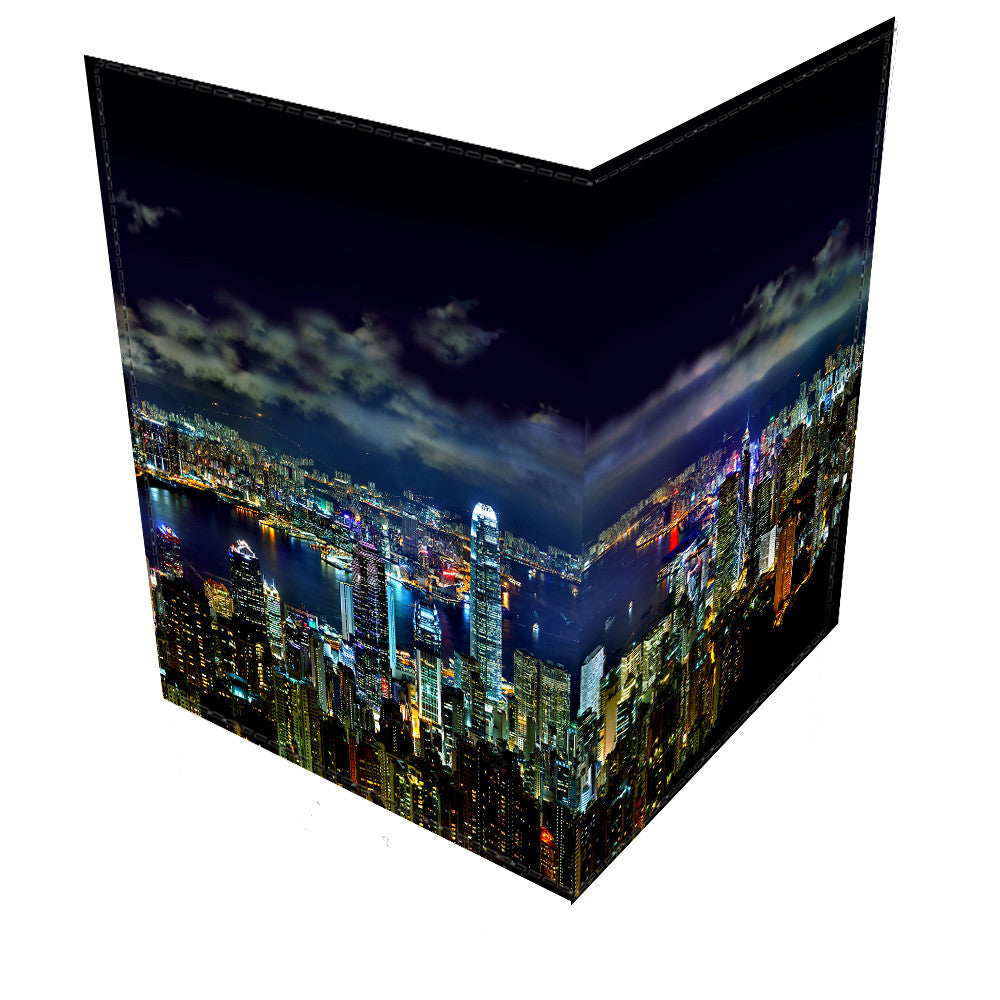 Hong Kong At Night-Leather Passport Cover