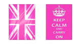 Keep Calm And Carry On Passport Cover