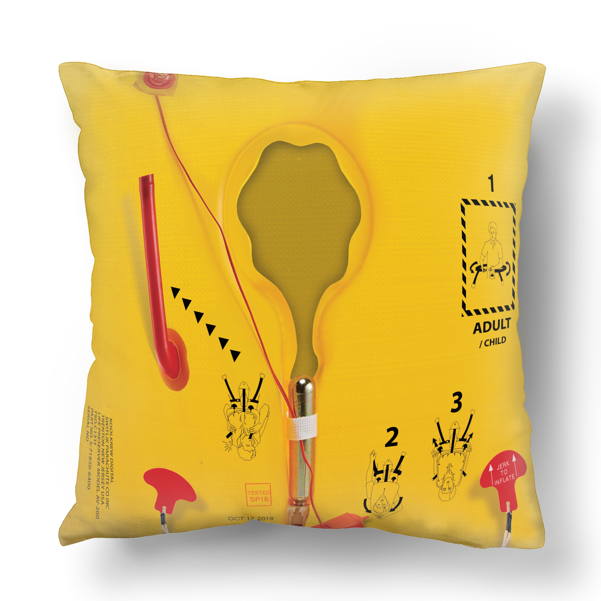 Life Vest Throw Pillow