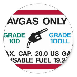 Avgas-Stickers